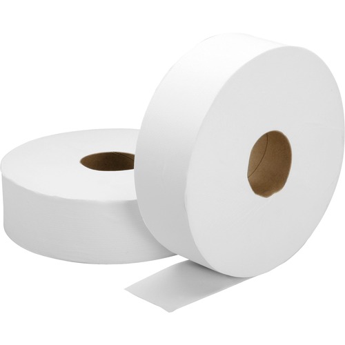 8540015909068, JUMBO ROLL TOILET TISSUE, 2-PLY, 2000FT, WHITE, 6/BOX