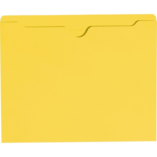 Colored File Jackets W/reinforced 2-Ply Tab, Letter, 11pt, Yellow, 100/box