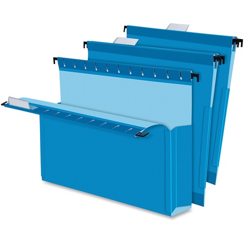 Surehook Reinforced Hanging Box Files, 2" Exp With Sides, Letter, Blue, 25/box