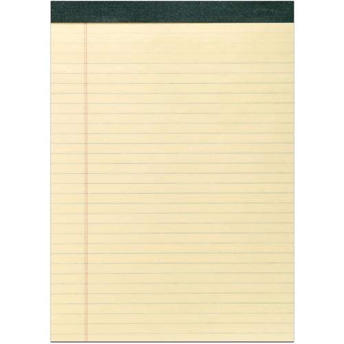 Recycled Legal Pad, Rld, 8-1/2"x11-3/4", 40 Pads, Canary