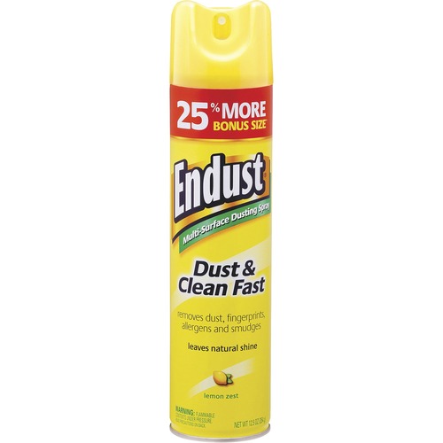 Endust Multi-Surface Dusting And Cleaning Spray, Lemon Zest, 6/carton