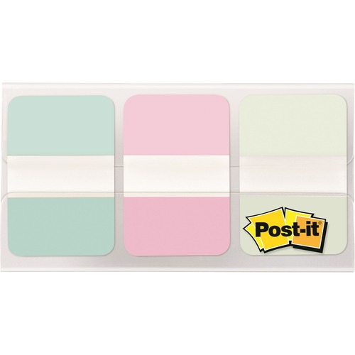 Post-it Tabs, 1", 12 Tabs/Pad, 36 Tabs/PK, AST Pastels