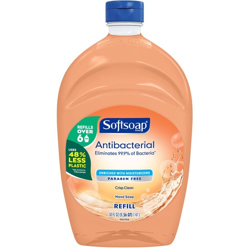 Hand Soap, Liquid, Crisp Clean, Antibacterial, Orange