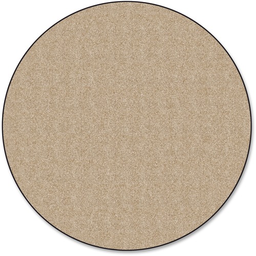 Traditional Rug, Solids, 6' Round, Almond