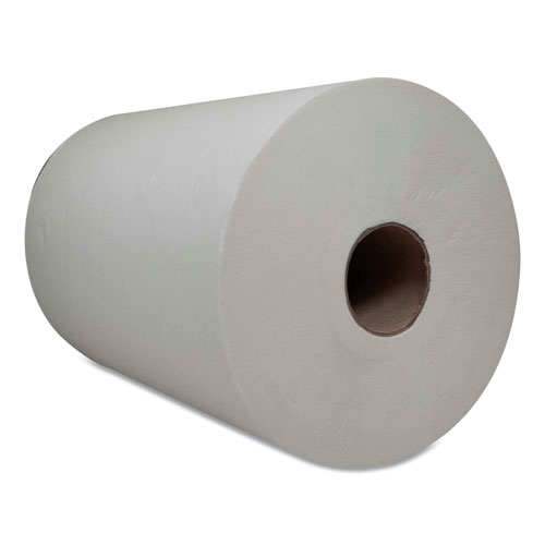 HARDWOUND ROLL TOWELS, 1-PLY, 7.25" X 500 FT, WHITE, 6 ROLLS/CARTON