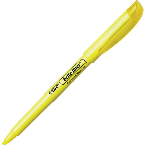Brite Liner Highlighter, Chisel Tip, Yellow, 24/pack