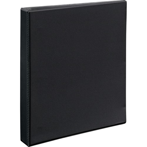 Heavy-Duty Non Stick View Binder W/slant Rings, 1" Cap, Black