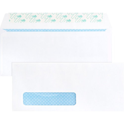 Peel/Seal Envelopes,Tint/Window,9-1/2"x4-1/8",500/BX,White