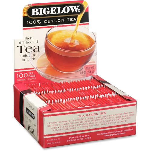 Single Flavor Tea, Premium Ceylon, 100 Bags/box