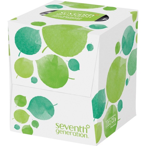 100(percent) RECYCLED FACIAL TISSUE, 2-PLY, 85 SHEETS/BOX, 36 BOXES/CARTON