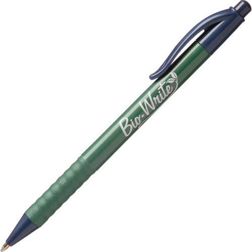 7520015789301, BIO-WRITE BALLPOINT RETRACTABLE PEN, BLUE INK, MEDIUM, DOZEN