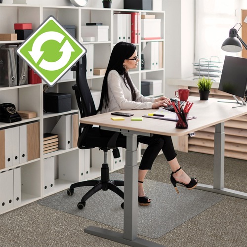 Eco-friendly Chairmat, Rectangle, 48"x60", Clear