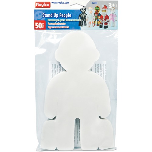 People Cutouts, Stand-Up, 7-1/4"x1/100"x11-1/2", 50/PK, WE