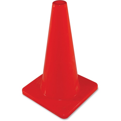 Impact Products  Safety Cone, Slim-Line, Wide Base, 10"x18", Orange