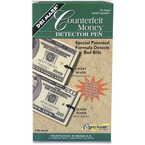 Smart Money Counterfeit Bill Detector Pen For Use W/u.s. Currency, Dozen