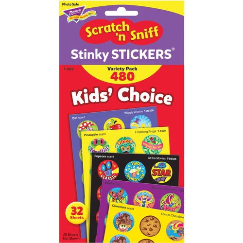 Stinky Stickers Variety Pack, General Variety, 480/pack