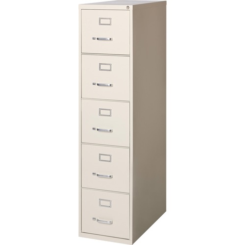 Vertical File Cabinet, 5DR, LTR, 15"X28-1/2",61-3/8, Putty