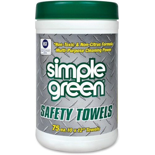 Safety Towels, 10 X 11 3/4, 75/canister, 6 Per Carton
