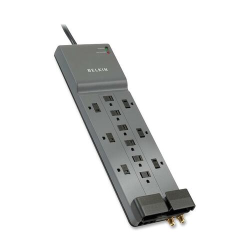 Professional Series Surgemaster Surge Protector, 12 Outlets, 8 Ft Cord