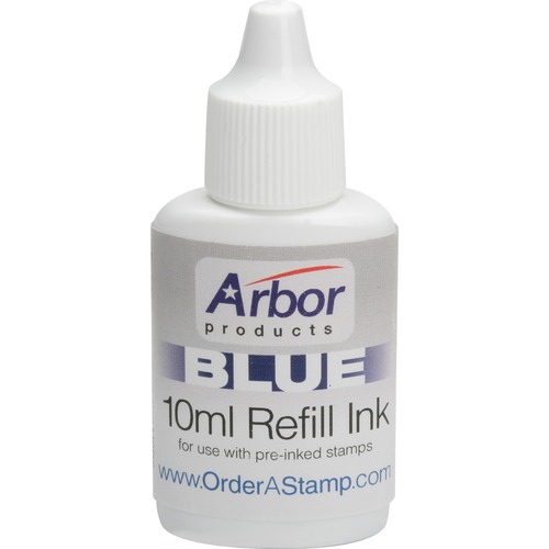 7510012073959, ACCUSTAMP REFILL INK, .35 OZ BOTTLE, BLUE