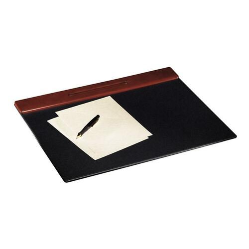 Wood Tone Desk Pad, Mahogany, 24 X 19