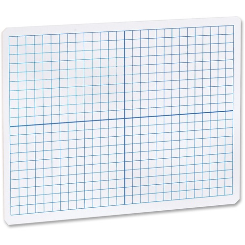 Dry Erase XY Axis Board Dual Sided, 9"x12", White