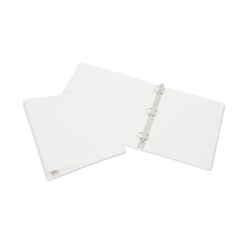 7510014841744, 3-RING FLEXIBLE BINDER, 1 1/2" CAPACITY, WHITE