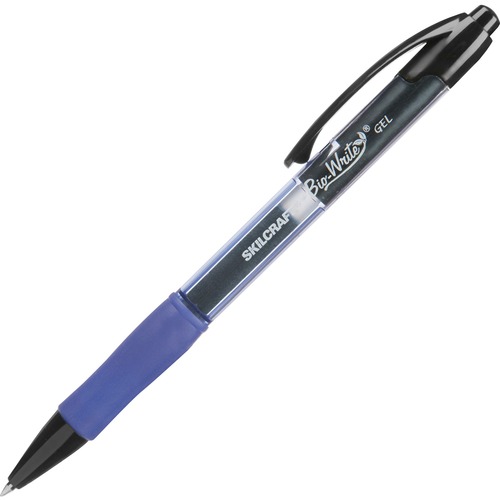 7520015882364, BIO-WRITE GEL PEN, BLUE INK, MEDIUM, DOZEN