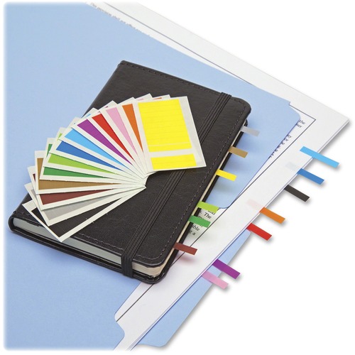 Removable Page Flags, Four Assorted Colors, 900/color, 3600/pack