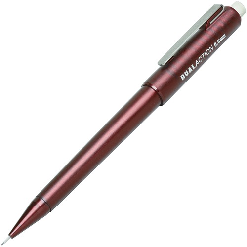 7520013176428, DUAL ACTION MECHANICAL PENCIL, .5MM, BURGUNDY, DOZEN