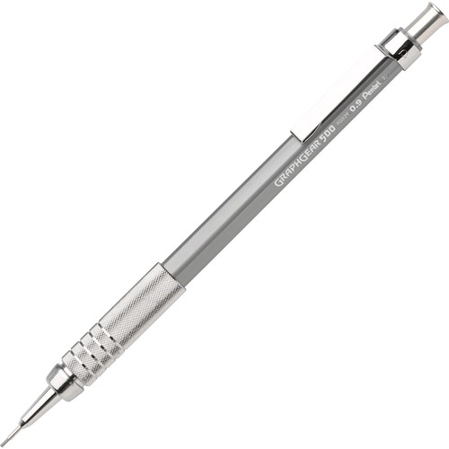 Graphgear 500 Pencils, Refillable, .9mm, Gray