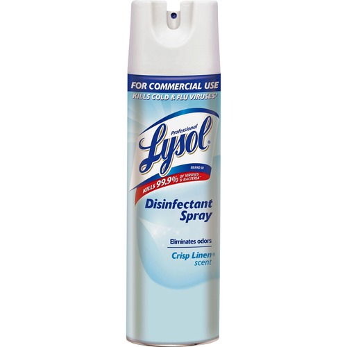 Disinfectant Spray, Crisp Linen, 19 Oz Aerosol Can