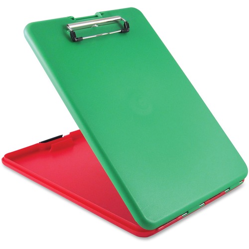 Slimmate Show2know Safety Organizer, 1/2" Clip Cap, 9 X 11 3/4 Sheets, Red/green