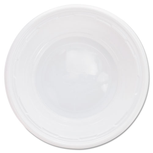 Plastic Bowls, 5-6 Ounces, White, Round, 125/pack