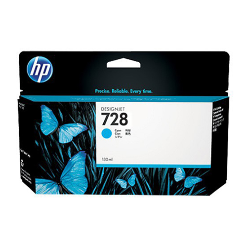 Hewlett-Packard  HP Ink Cartridge, 130ml, HP 728 Cyan