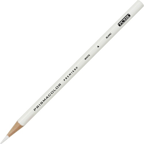 Premier Colored Pencil, White Lead/barrel, Dozen