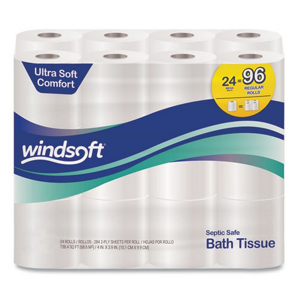 TISSUE,BATH,24RLS/CT,WH