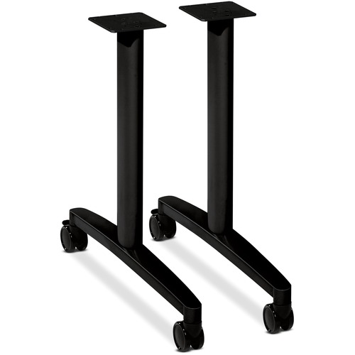 Huddle T-Leg Base For 24" And 30" Deep Table Tops, Black