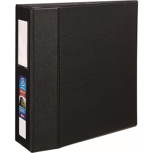 Heavy-Duty Binder With One Touch Ezd Rings, 11 X 8 1/2, 4" Capacity, Black