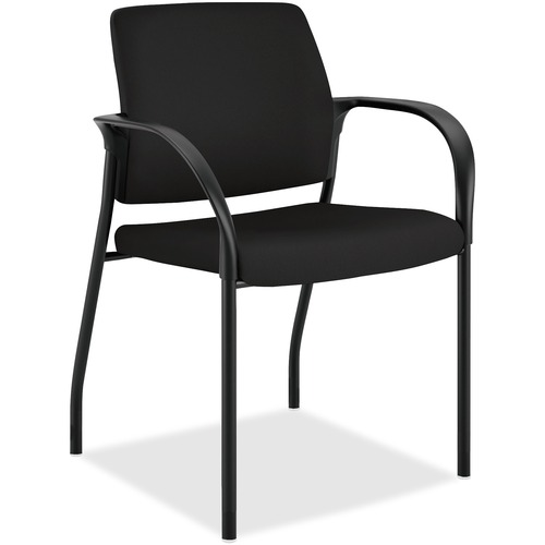 Stacking Chair,w/Glides,25"x21-3/4"x33-1/2",Centurion Black
