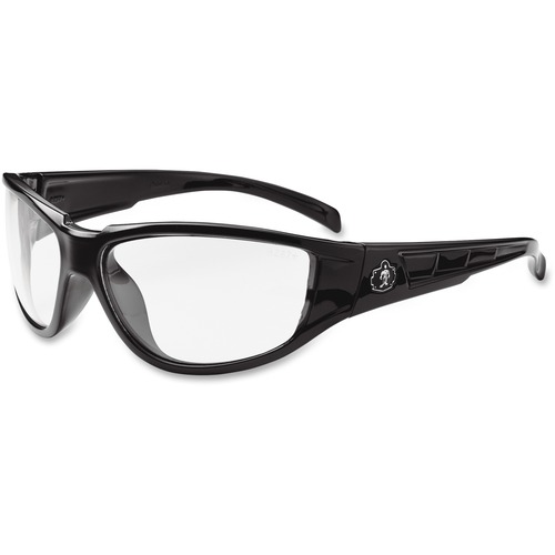 Ergodyne  Med Frame Clear Lens Safety Glasses, Black