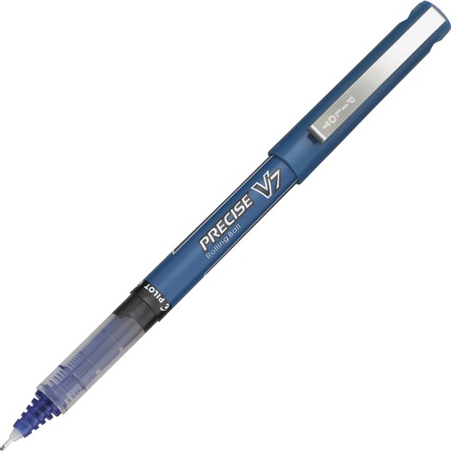 Precise V7 Roller Ball Stick Pen, Precision Point, Blue Ink, .7mm, Dozen