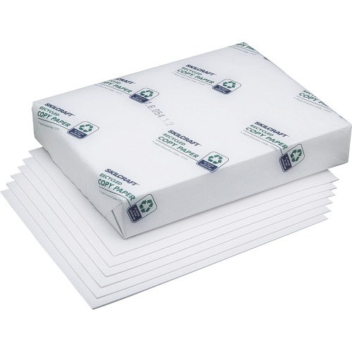 7530010785649 SKILCRAFT BOND PAPER, 92 BRIGHT, 20LB, 8.5 X 11, WHITE, 500 SHEETS/REAM, 10 REAMS/CARTON