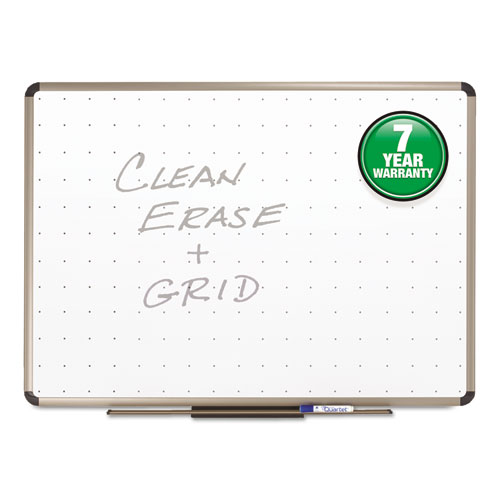 Prestige Total Erase Whiteboard, 48 X 36, White Surface, Euro Titanium Frame