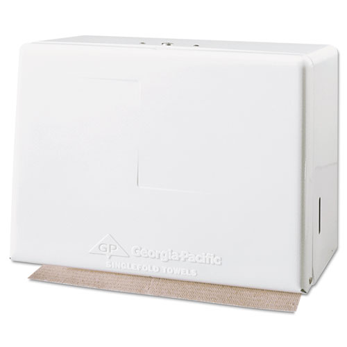 Singlefold Towel Dispenser, Steel, 11 5/8w X 6 5/8d X 8 1/8h, White