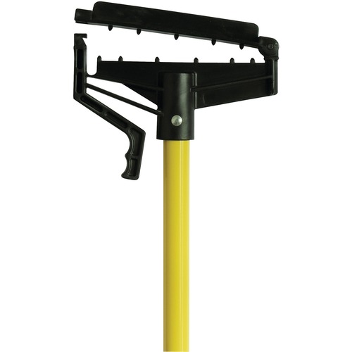 Quick-Change Mop Handle, 60", Fiberglass, Yellow, 6/carton