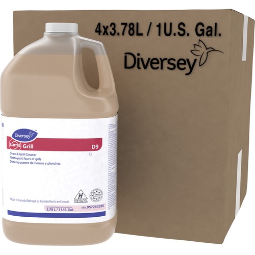 Diversey Care  Suma Grill/Oven Cleaner, 1Gal, 4/CT, Brown