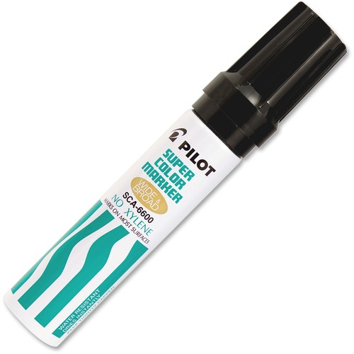 Jumbo Refillable Permanent Marker, Chisel Tip, Black