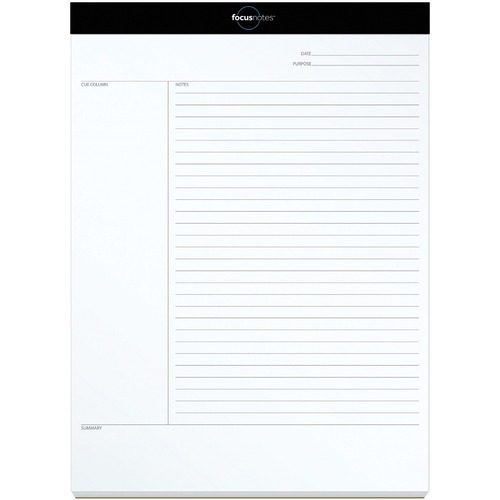 Focusnotes Legal Pad, 8 1/2 X 11 3/4, White, 50 Sheets