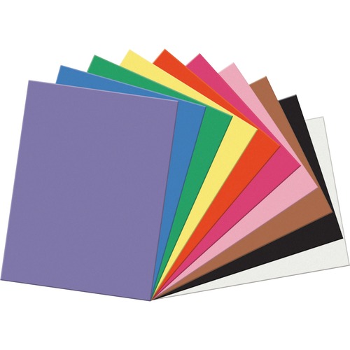 Construction Paper, 58 Lbs., 18 X 24, Assorted, 50 Sheets/pack